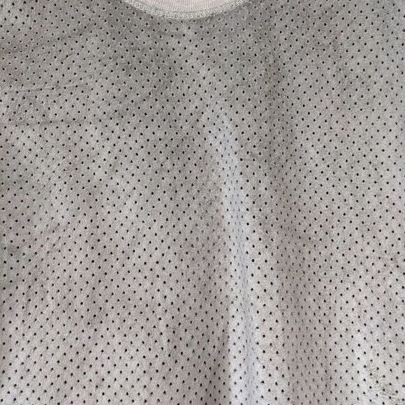 Zara WB Collection Tan Faux Suede T-Shirt Small - Picture 6 of 8